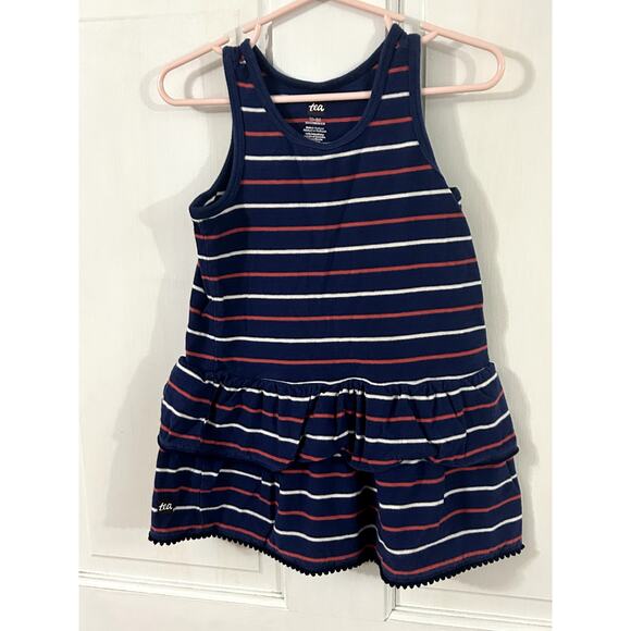 Tea Collection Red White Blue Sleeveless 18 - 24 month dress - Picture 3 of 3